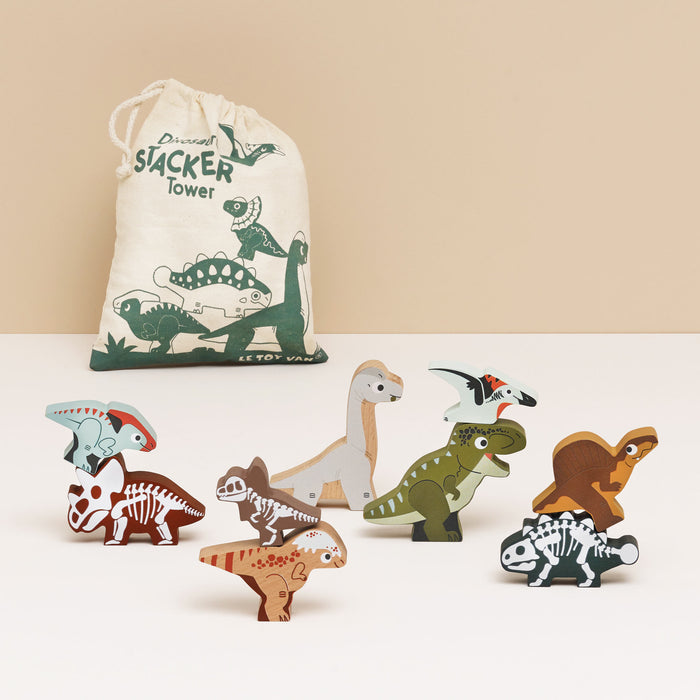 Jurassic Stacking Dinosaurs & Bag