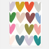 Multi Heart Rows Blank