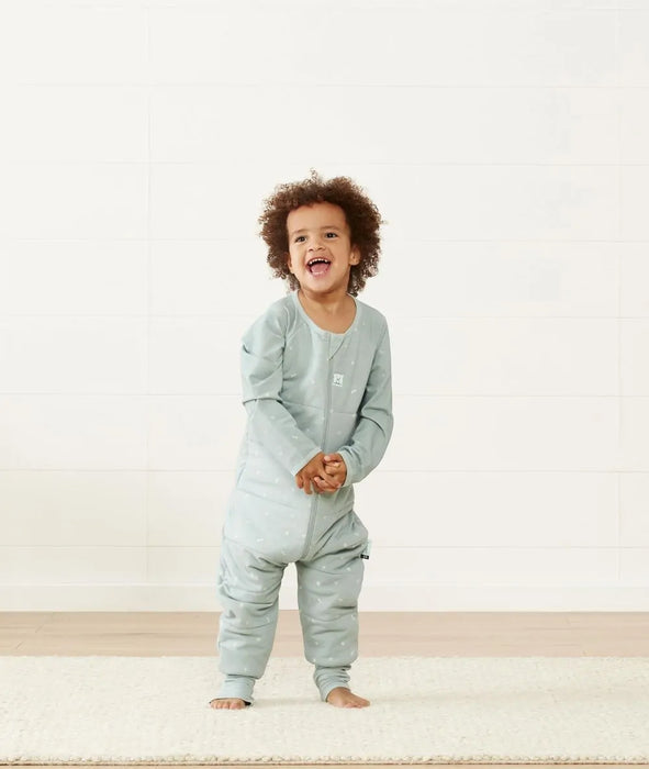 ErgoPouch - Organic Winter Long Sleeved Sleep Onesie - Sage - 2.5 TOG