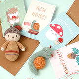 Welcome Baby Crochet Mushroom Card