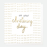 Gold Christening Card