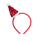 Sequin Velvet Santa Headband