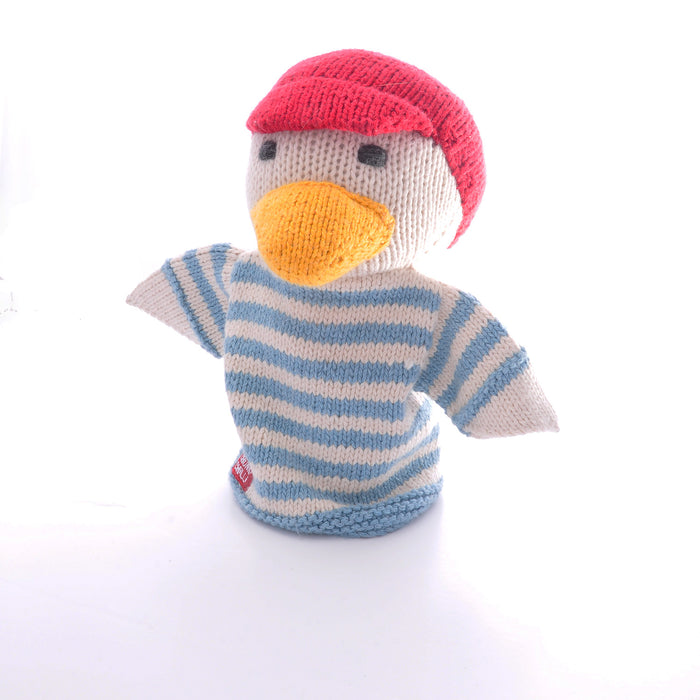 Duck Hand Puppet in Organic Cotton