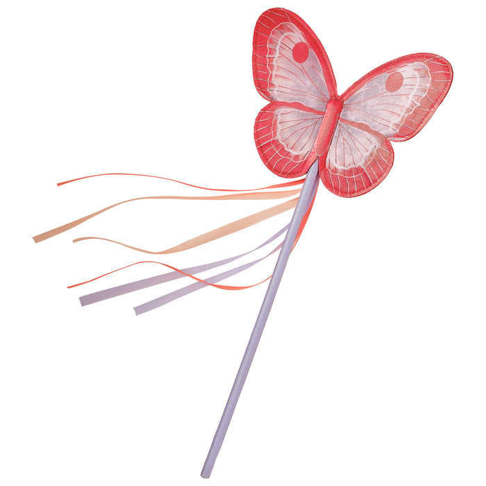 Red and Lilac Butterfly Wand