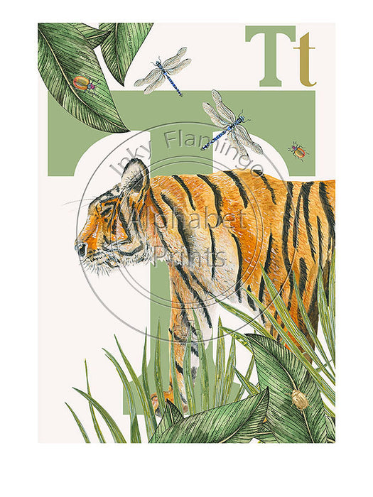 Alphabet Print T (Tiger)