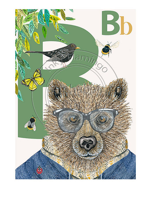 Alphabet Print B (Bear)