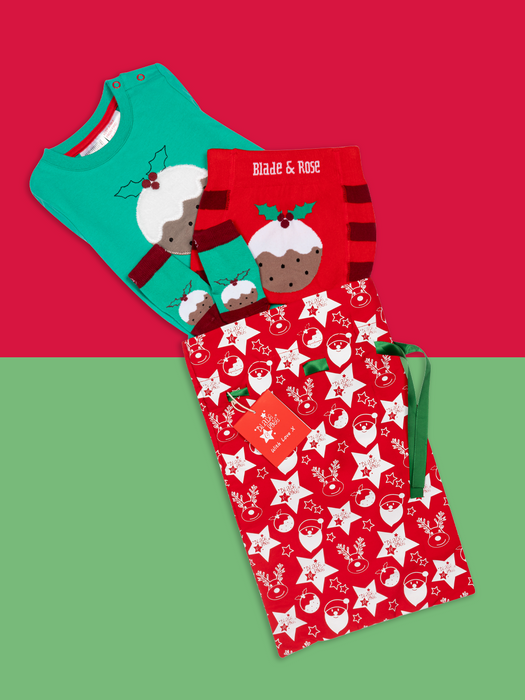 Christmas Pudding Outfit Gift Bag