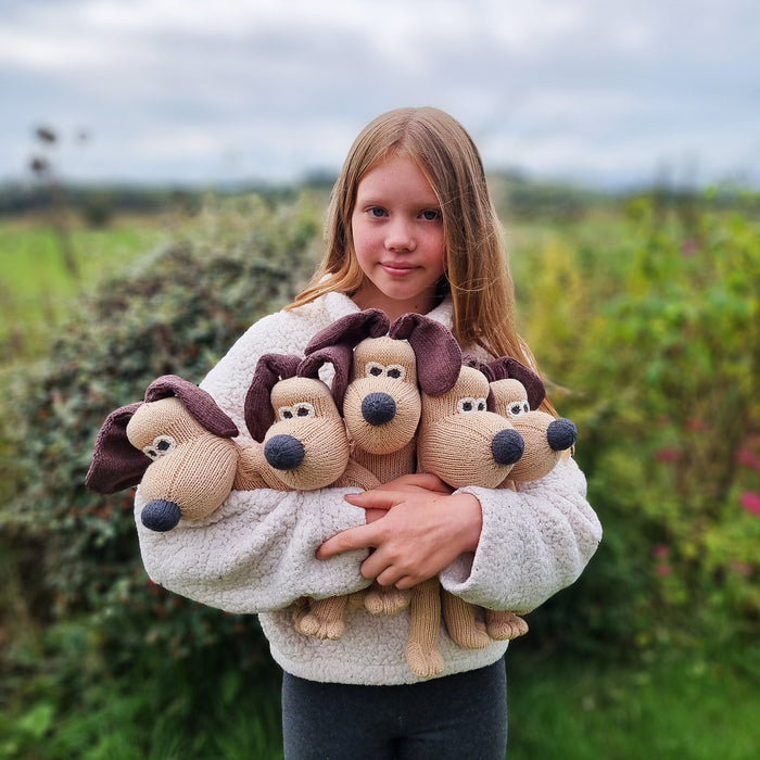 Hand Knitted Gromit Soft Toy