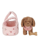 Plush Dog Jackie in Bag