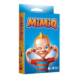 MiMiQ toy packaging with a cartoon character on a blue background