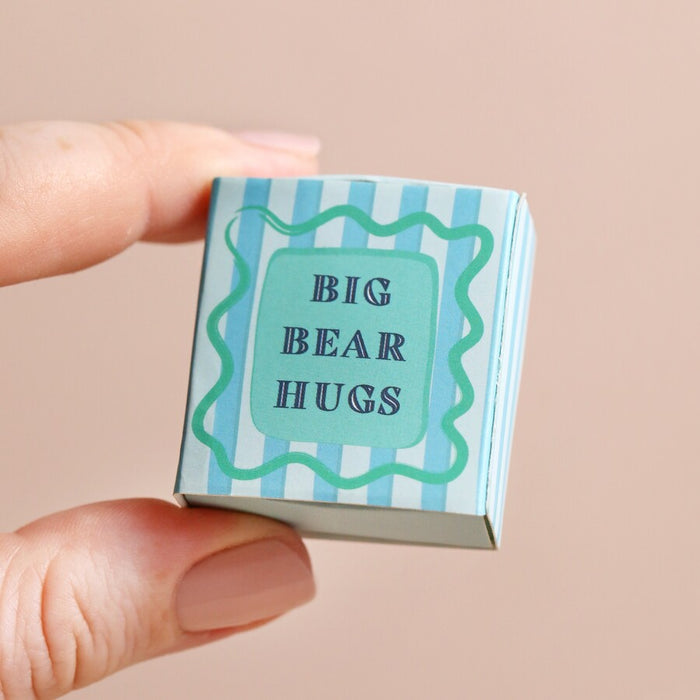 Tiny Matchbox Ceramic Bear