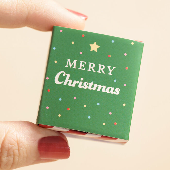 Tiny Matchbox Ceramic Christmas Tree