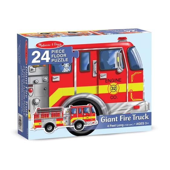 Giant Fire Engine Shaped Puzzle - souzu.co.uk