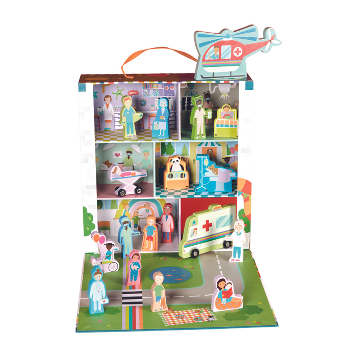 Floss & Rock Playbox With Wooden Pieces - Happy Hospitals
