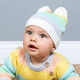 Sunset Stripe Knit Hat