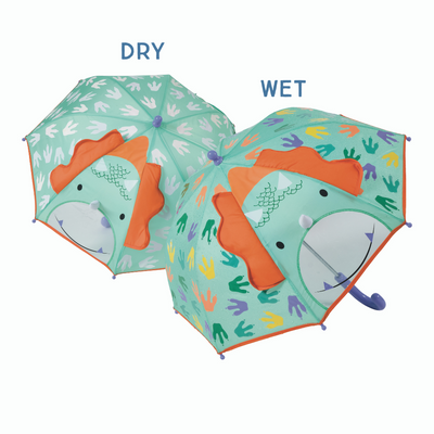 Floss and Rock 3D Colour Changing Umbrella - Dinosaur