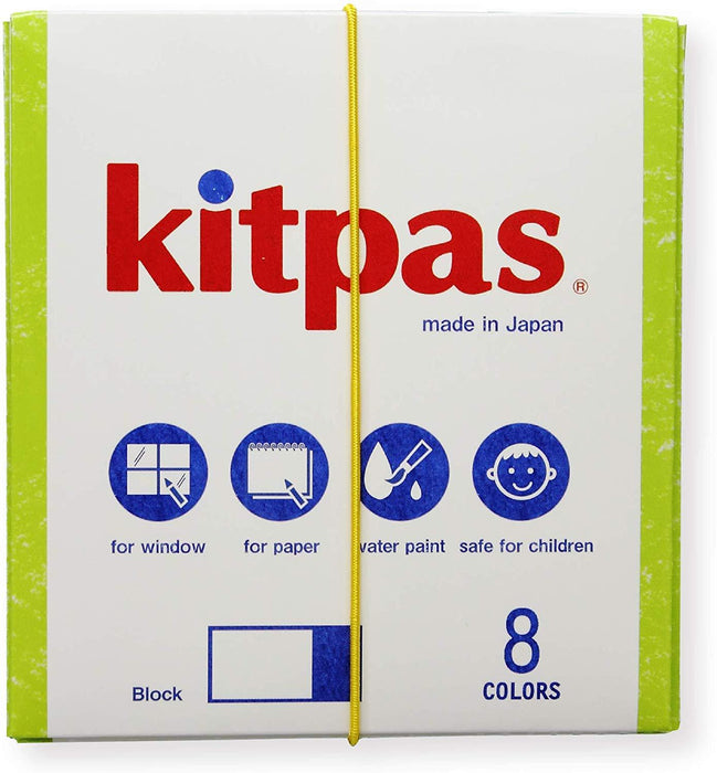 Kitpas Crayons Block set of 8 - souzu.co.uk