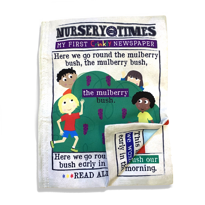 Nursery Times Crinkly Newspaper - Mulberry Bush