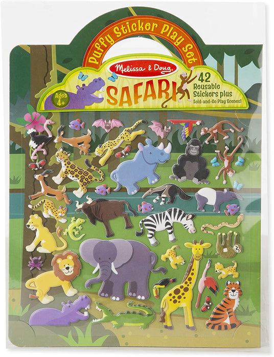 Reusable Puffy Stickers Safari