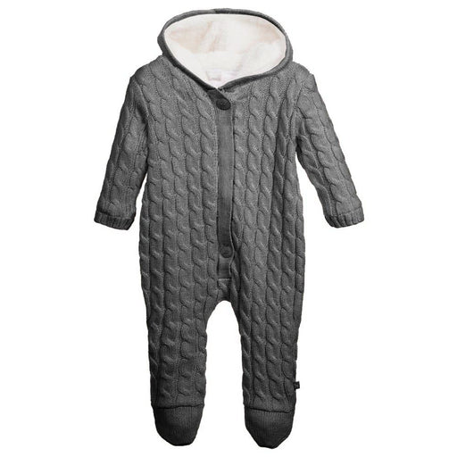 Charcoal Knitted Pramsuit - souzu.co.uk