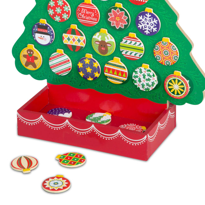 Countdown to Christmas Wooden Seasonal Calendar