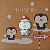 Merry Christmas Penguin Card - souzu.co.uk