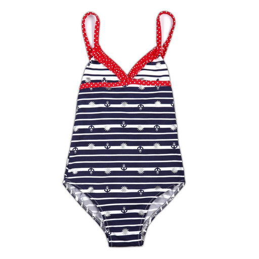 Anchor Stripe Swimsuit - souzu.co.uk