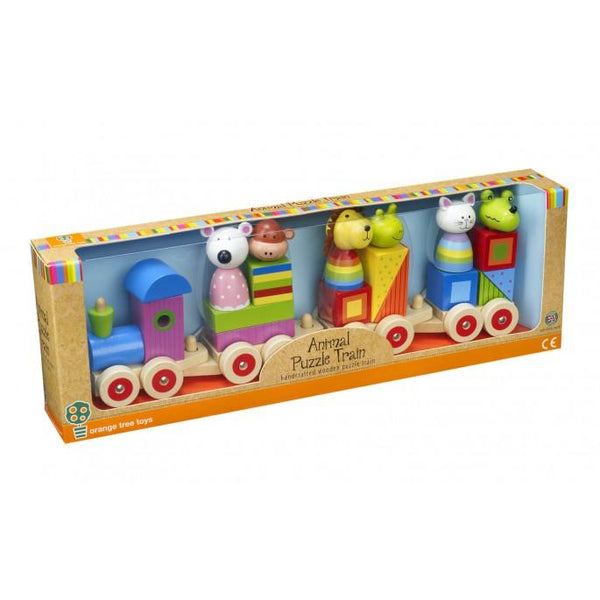 Animal puzzle hot sale train