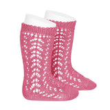 Condor Openwork Blush Knee High Sock - souzu.co.uk