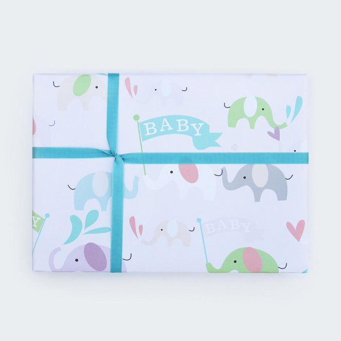 Baby Elephants Gift Wrapping - Caroline Gardner