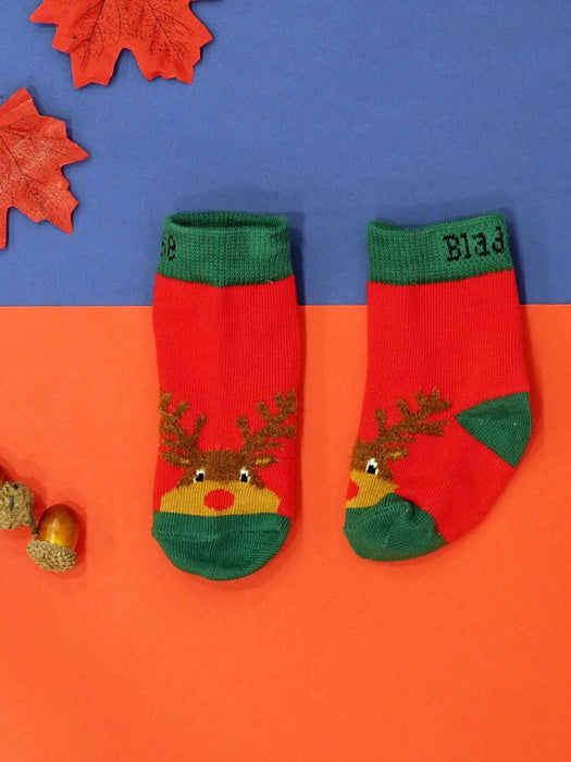 Festive Rudolph Socks