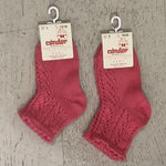 Condor Openwork Blush Ankle Sock - souzu.co.uk