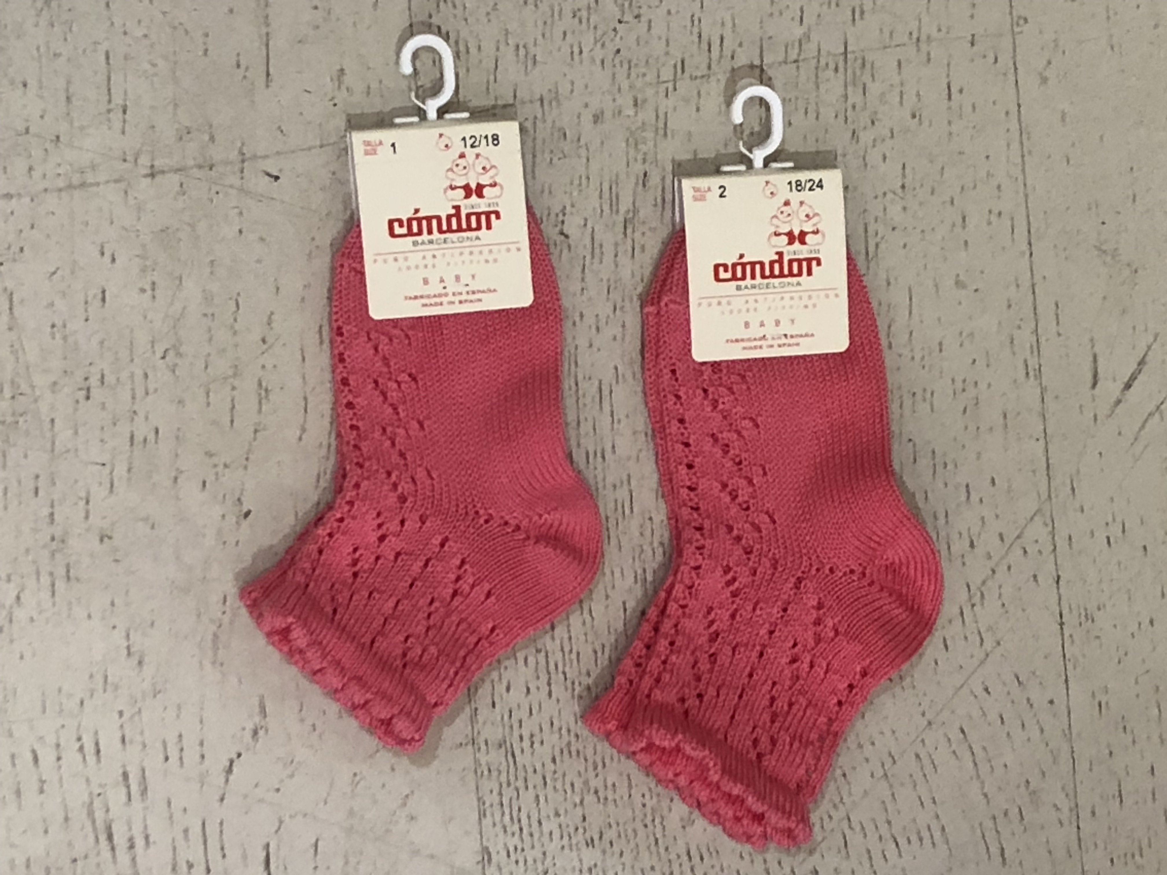 Condor Openwork Blush Ankle Sock - souzu.co.uk