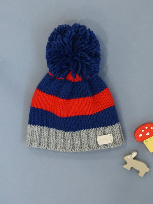 Red And Blue Striped Hat
