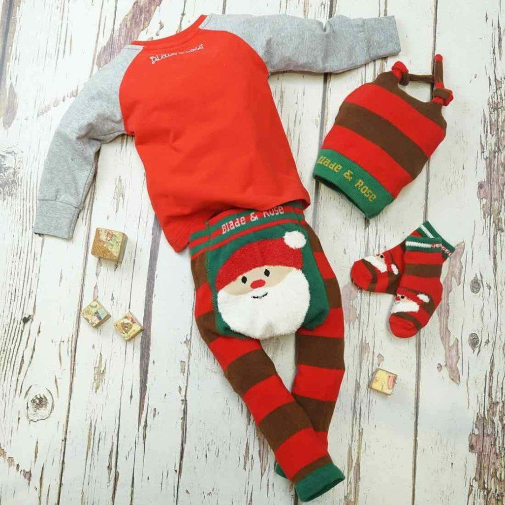 Fluffy Santa Christmas Socks - souzu.co.uk