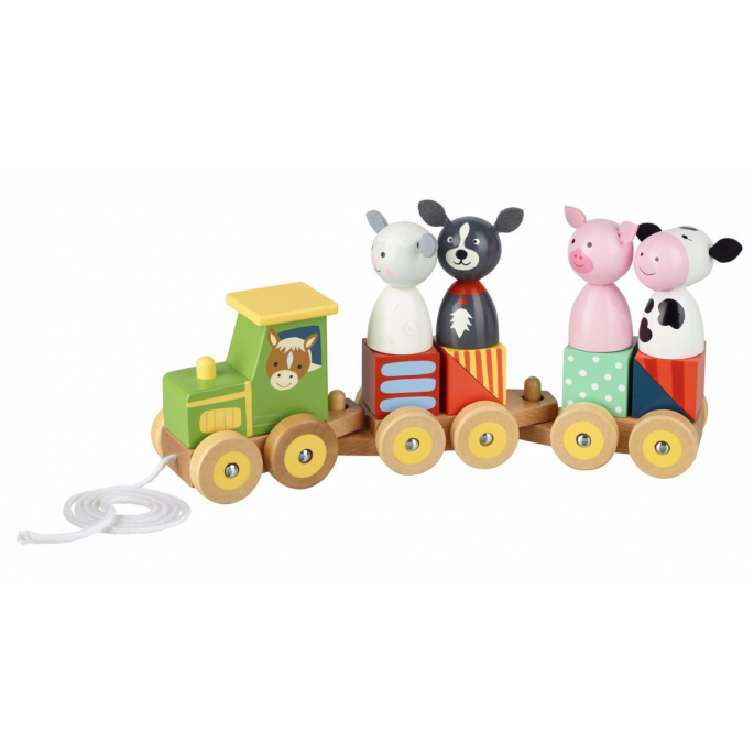 Animal puzzle train online orange tree toys