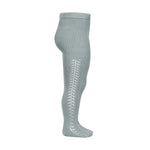 Condor Side Openwork Warm Green Tights - souzu.co.uk
