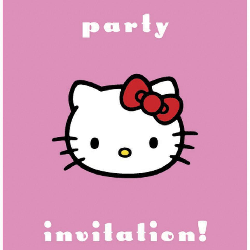 Hello Kitty Party Invitation Pack - souzu.co.uk